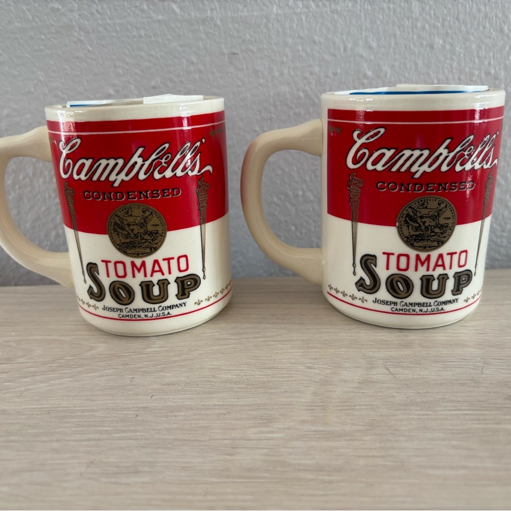 Vintage 1970's Campbell's Tomato Soup Mug Set of 2 New